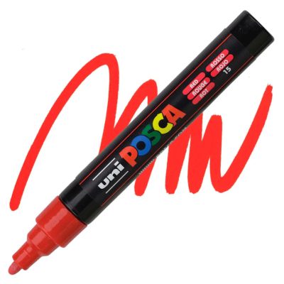 Marcador Acrílico Rojo PC-5M Punta Media Posca