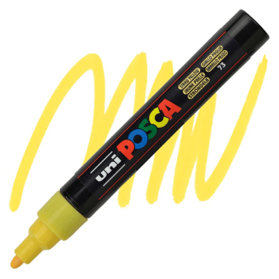 Marcador Acrílico Amarillo Pajizo PC-5M Punta Media Posca