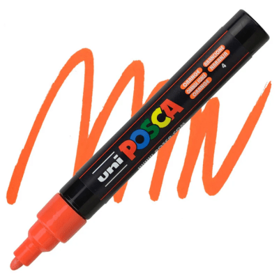 Marcador Acrílico Naranja PC-5M Punta Media Posca