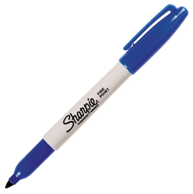 Marcador Permanente Azul Punta Fina Sharpie