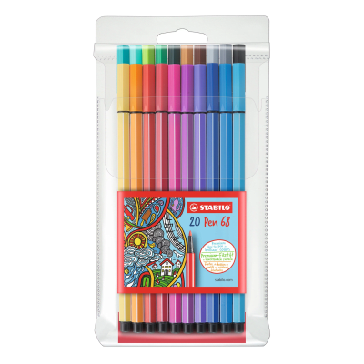 Rotulador Pen 68 Set 20 und 6820/PL Stabilo