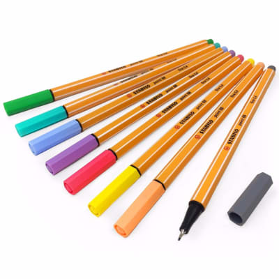 Set 8 Fineliner Point 88 Pastel Stabilo