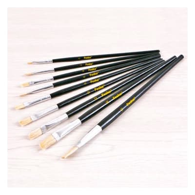 Set de 9 pinceles cerda natural Foska3