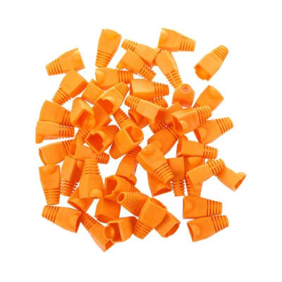 Capuchon Naranja RJ45 Cat6 100Und BIG CABLE1