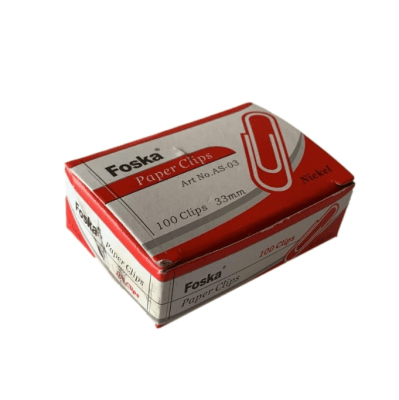 Clips Metálicos 33mm 100 und AS-03 Foska
