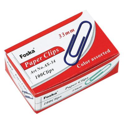 Clips Colores 33mm 100 und AS-34 Foska