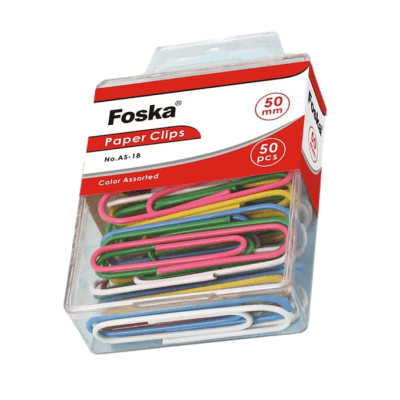 Clip de colores 100 unidades 33mm Foska