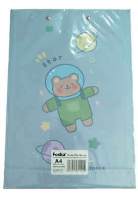 Lindo portapapeles oso astronauta