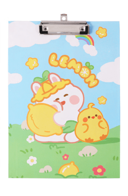 Lindo portapapeles conejo pollito1