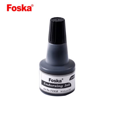 Tinta negra 30ml para tampon o sello Foska