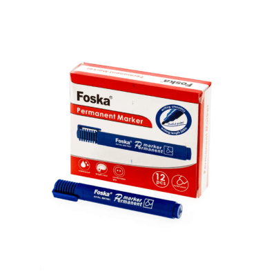 Marcador permanente azul punta redonda MK7001(BLUE) Foska