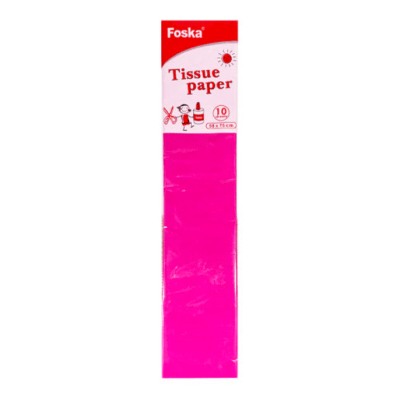 Papel de Seda Fucsia 50x70cm Foska
