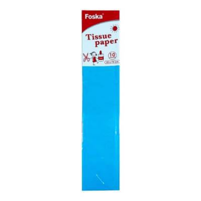 Papel de Seda Celeste 50x70cm Foska