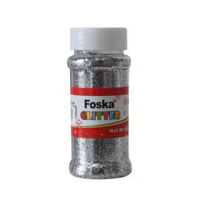 Frasco Escarcha Glitter Plateado GT10601