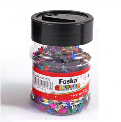 Lentejuelas de estrella 70g Foska