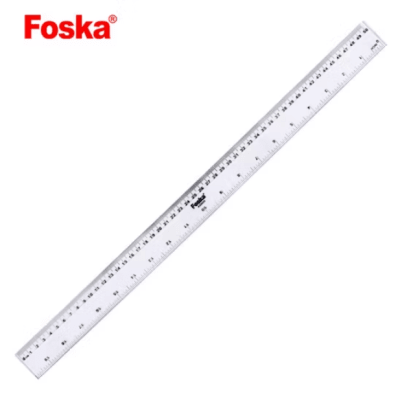 Regla Plástica Transparente 50cm AS0450 Foska