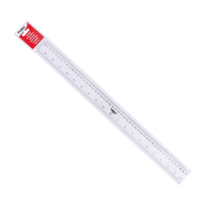 Regla Plástica Transparente 50cm AS0450 Foska