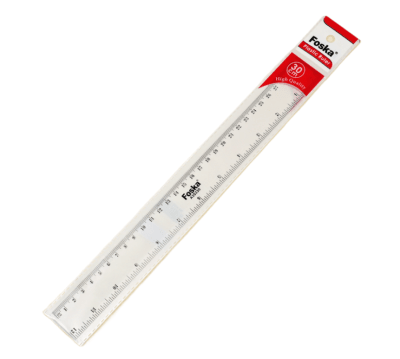 Regla de plástico 30cm AS0430 FOSKA
