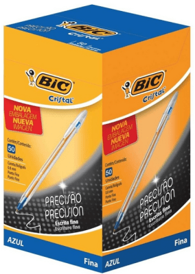 Bic Cristal Punta Fina Azul 0.8 50 und.1
