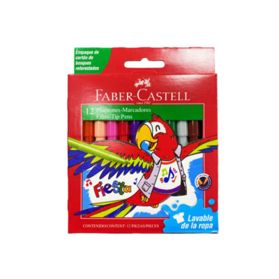 Marcadores Fiesta 12 Colores Faber-Castell