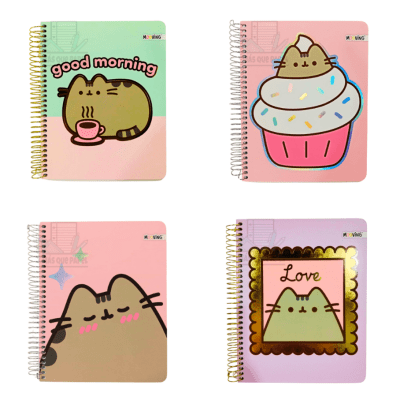 Cuaderno 1/2 Oficio Pusheen 3 Materias 80g Mooving