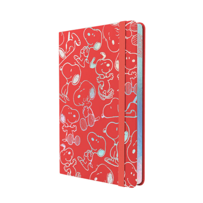 Libreta A5 Tapa Dura Rayado Snoopy Mooving