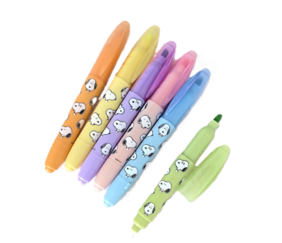 Set de 6 Resaltadores Snoopy Mooving