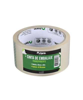 Cinta Embalaje Transparente 48mm x 40m Torre