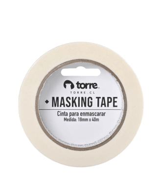 Cinta Masking Crema 18mm x 40m Torre