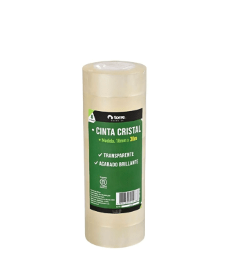 Cinta Cristal 18mm x 30m Set 8 und Torre