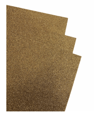 Goma Eva Glitter 40x60cm 2mm Dorada Torre