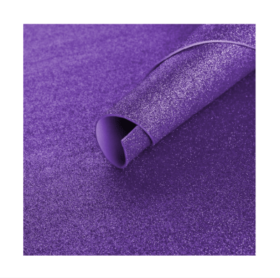 Goma Eva Glitter 40x60cm 2 mm Morada TORRE