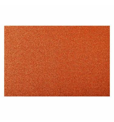 Goma Eva Glitter 40x60cm 2mm Naranja Torre