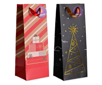 Bolsa de Regalo Navidad Botella Torre