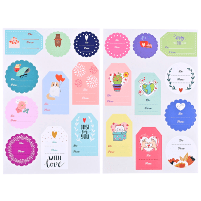 Sticker DE PARA 20 Unidades T/O VILLAGE