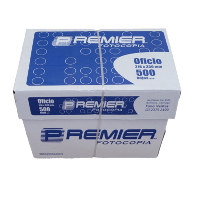Resma Papel Fotocopia OFICIO 75gr. PREMIER