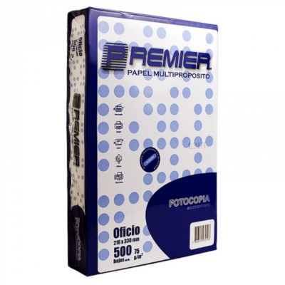 Resma Papel Fotocopia Oficio 75g Premier