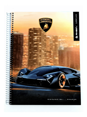 Cuaderno Carta Rhein Lamborghini Triple 120hj 7mm Tapa Dura