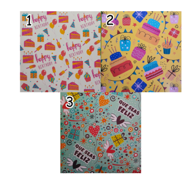 Papel de Regalo Cumpleaños Pliego VILLAGE