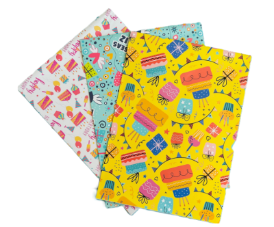 Papel de Regalo Cumpleaños Pliego VILLAGE1