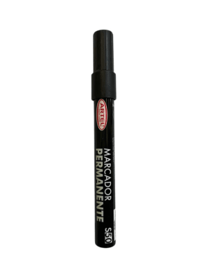 Marcador Permanente Punta Redonda Negro S50 Artel