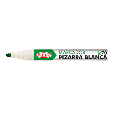 Marcador Pizarra Blanca Punta Redonda Verde S70 Artel