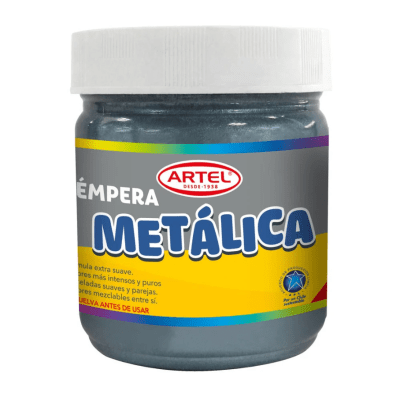 Témpera Metálica 100ml Plateada Artel