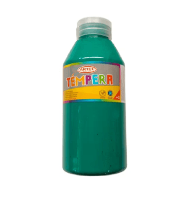 Témpera 500ml Verde Oscuro Artel