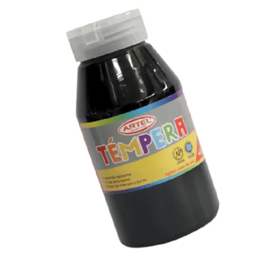 Témpera 250ml Negro Artel