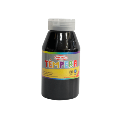 Témpera 250ml Negro Artel