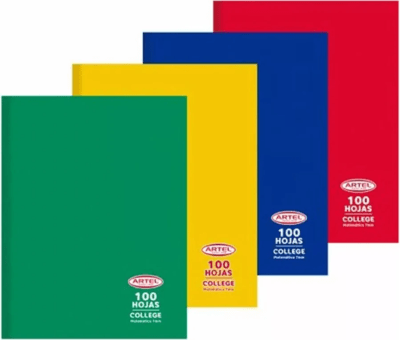Cuaderno College Matemática 7mm 80 hjs Artel