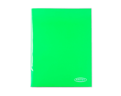 Carpeta con Gusano Verde Claro Oficio Artel