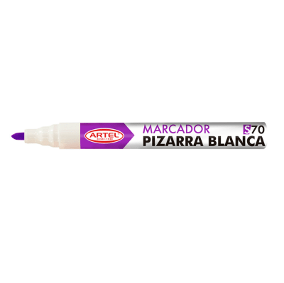 Marcador Pizarra Blanca Punta Redonda Morado S70 Artel