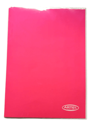 Carpeta con Gusano Rosado ARTEL
